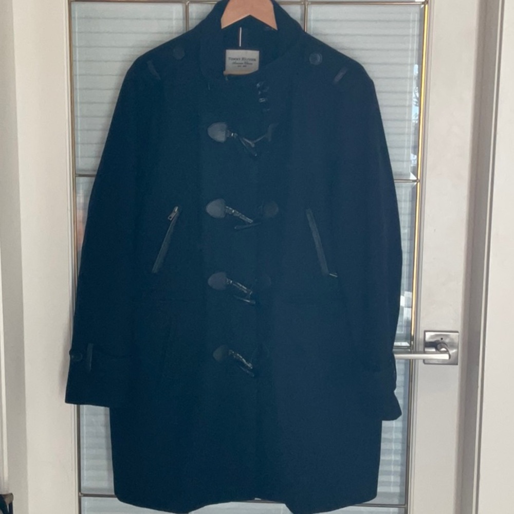 Tommy Hilfiger wool blend single breasted pea coat